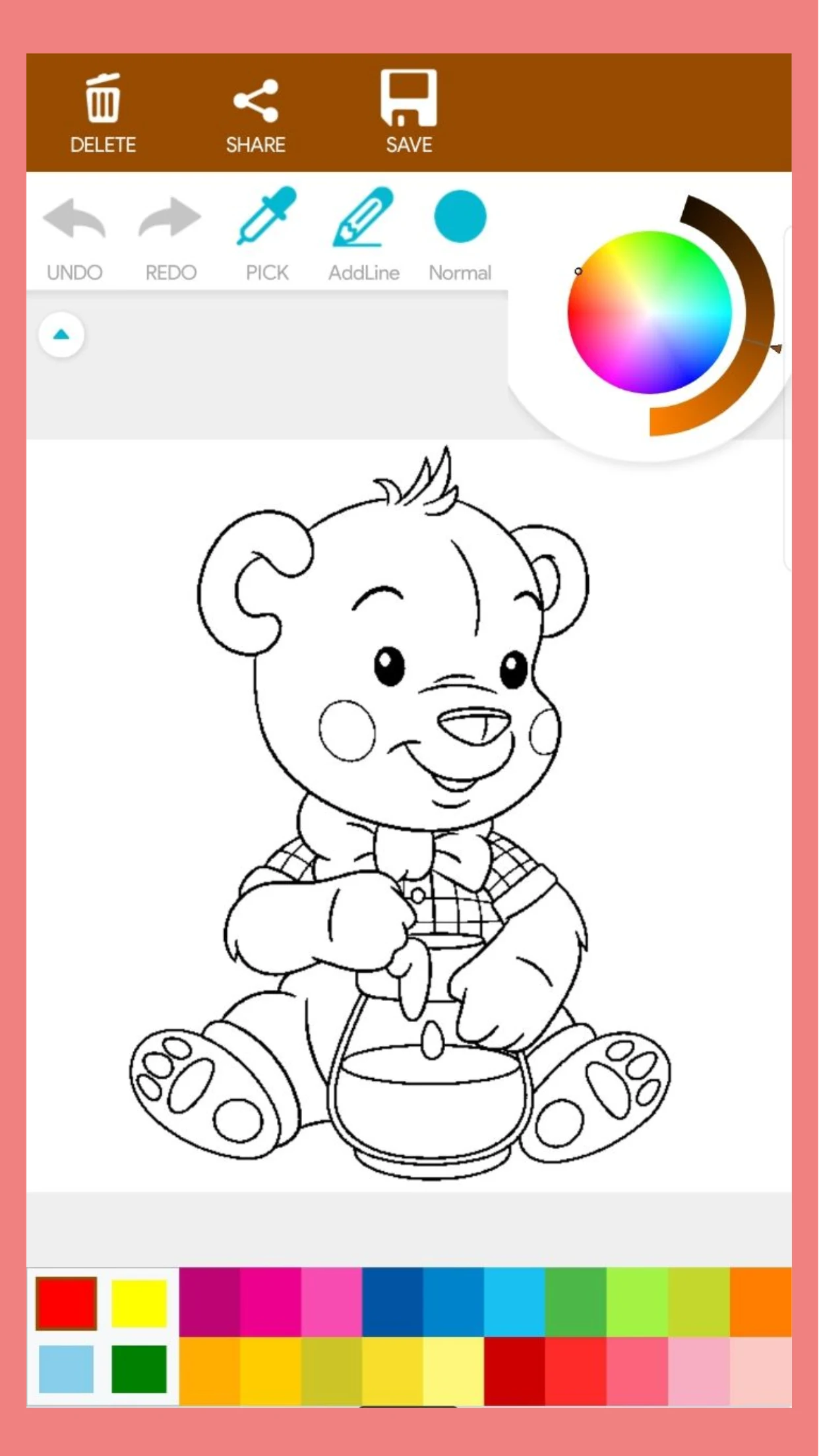 Teddy Bear Coloring Book screenshot