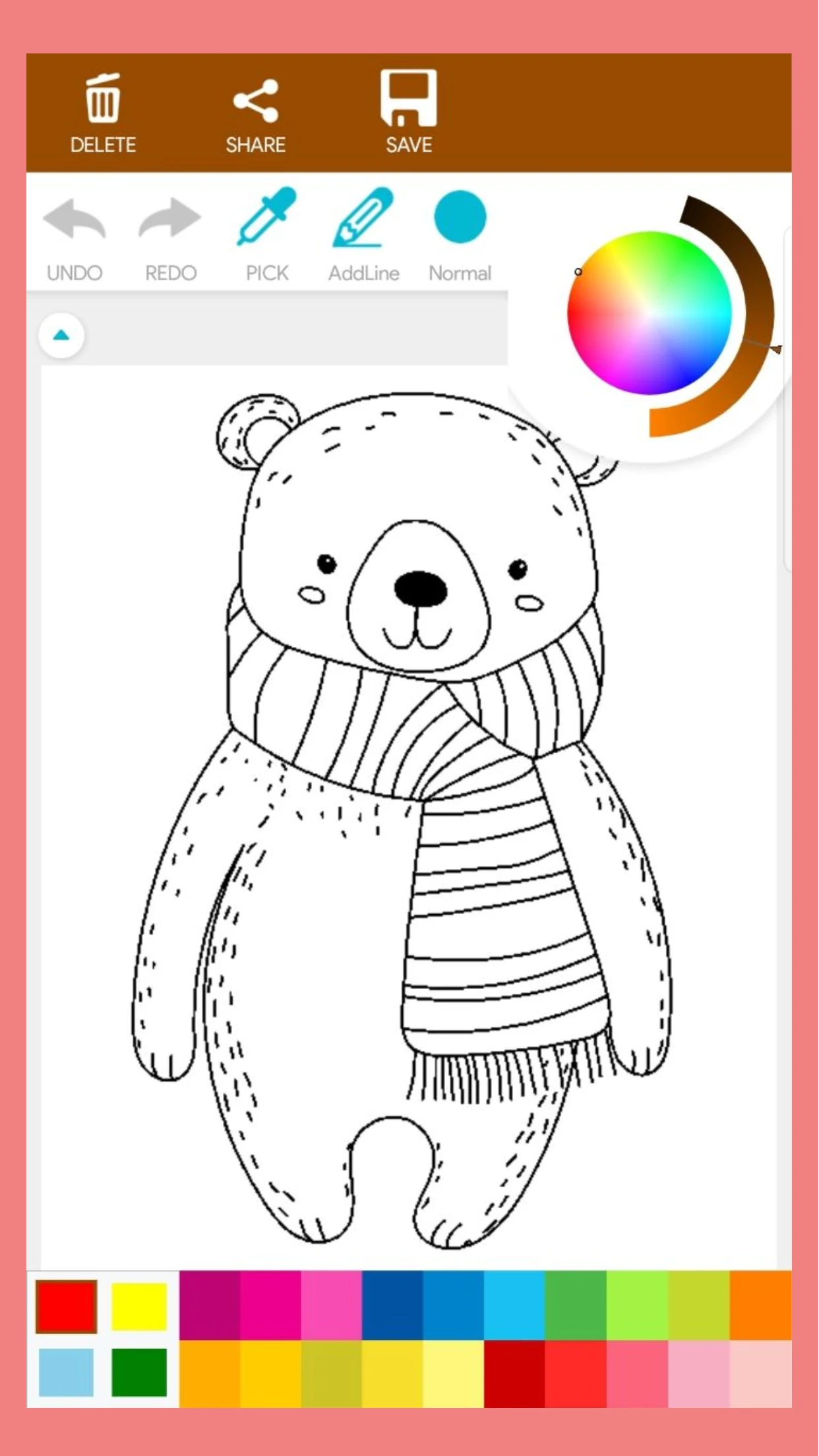 Teddy Bear Coloring Book screenshot