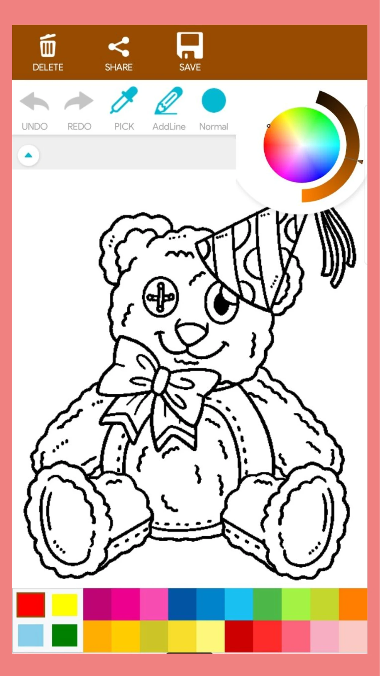 Teddy Bear Coloring Book screenshot