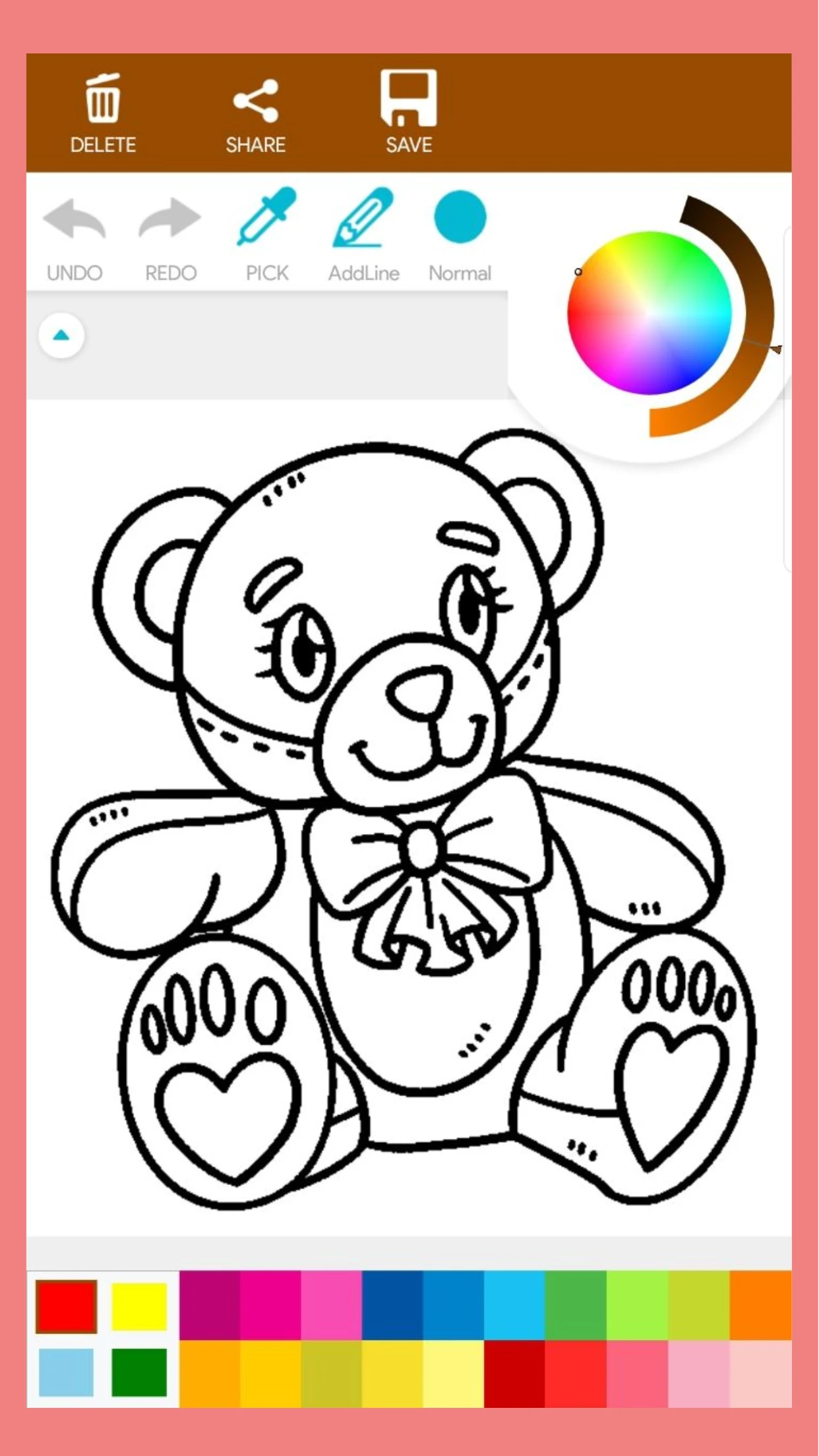 Teddy Bear Coloring Book screenshot