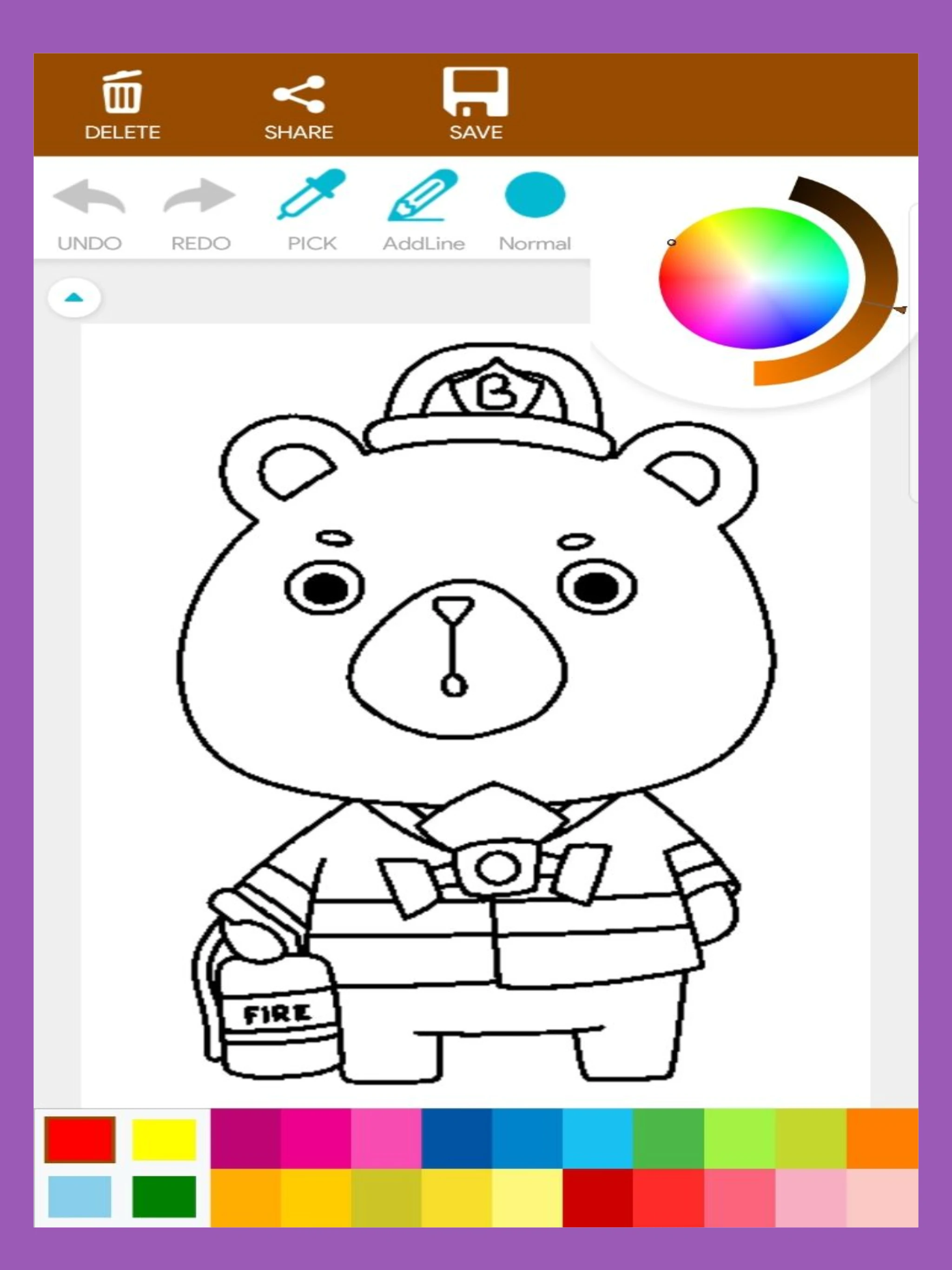 Teddy Bear Coloring Book screenshot