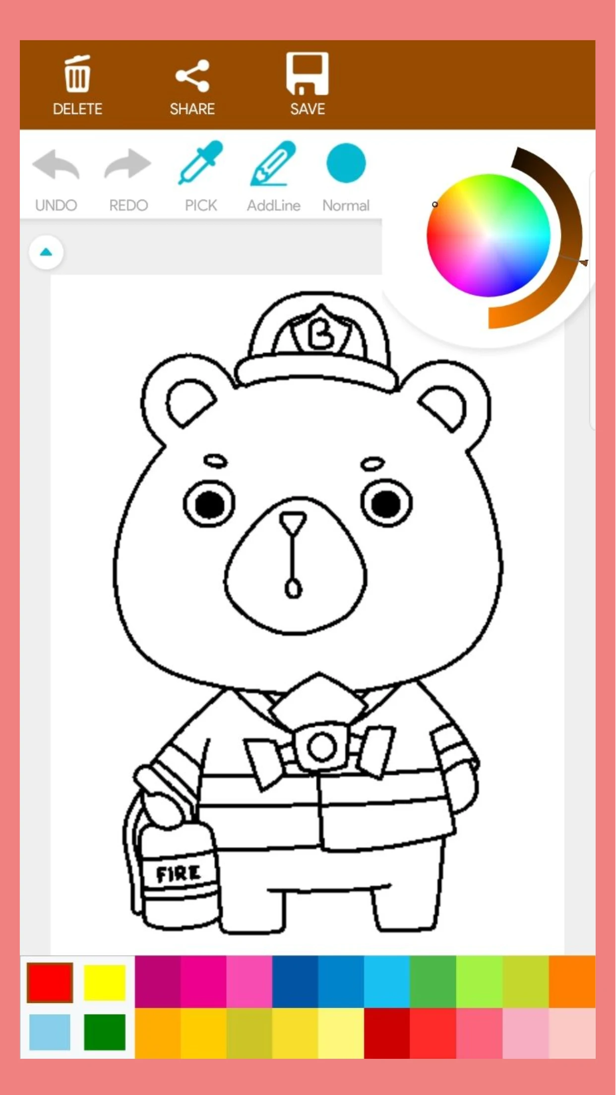 Teddy Bear Coloring Book screenshot